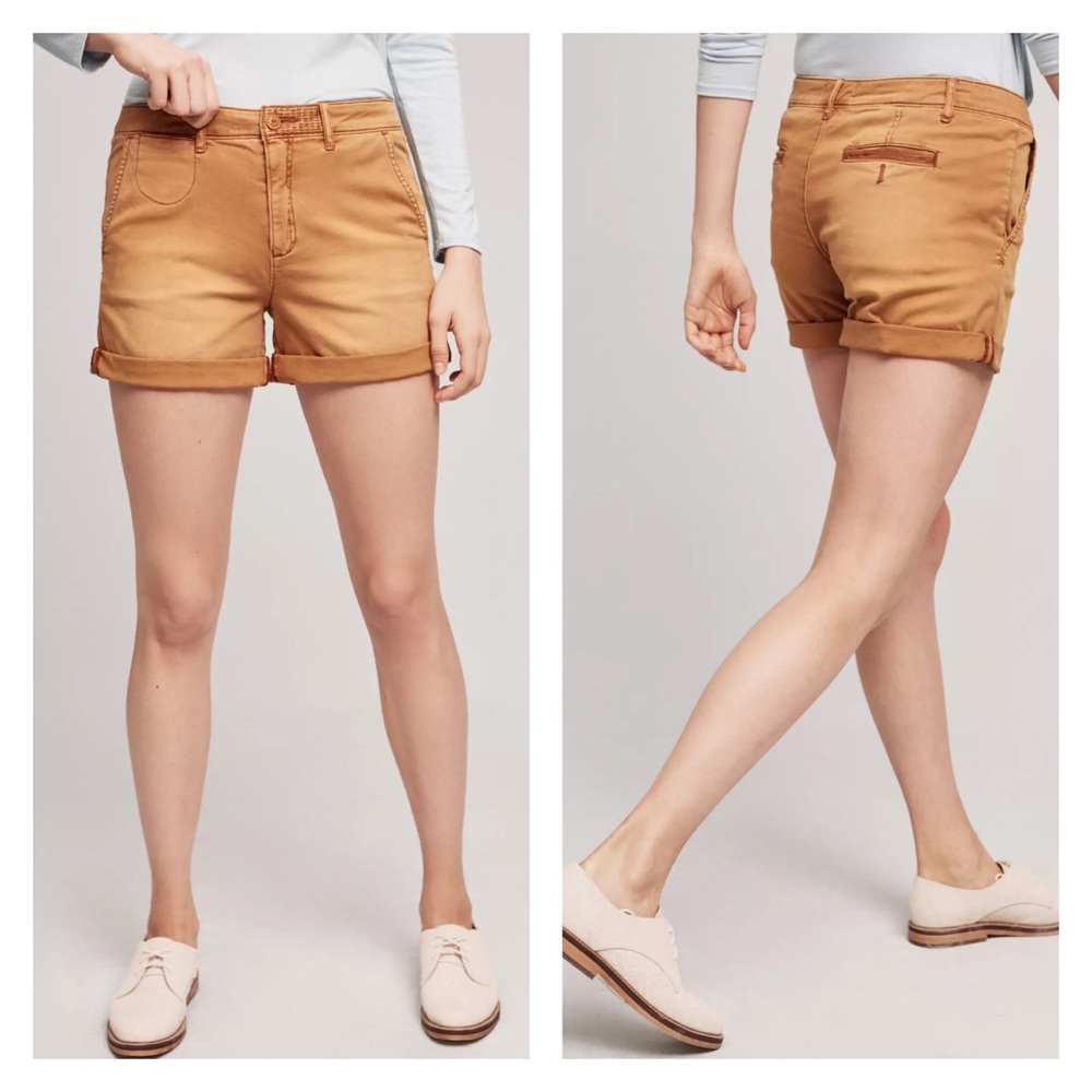 Anthropologie Chino Rollup Shorts VGUC - Picture 8 of 8
